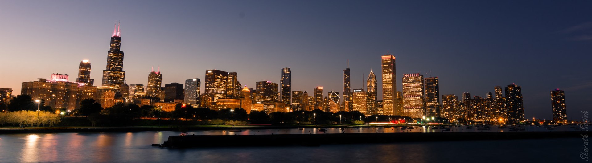 Image of Chicago skyline by Sharath Satish